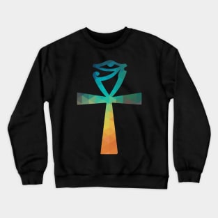 Rainbow egyptian symbol of wisdom Crewneck Sweatshirt